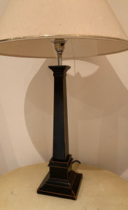 Laura Ashley Henshaw Lamp Base Tall Wooden Column Table 16" High Distressed