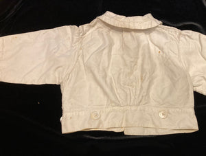 Antique Cotton Baby’s Smock, Pleated & Embroidered Shirt