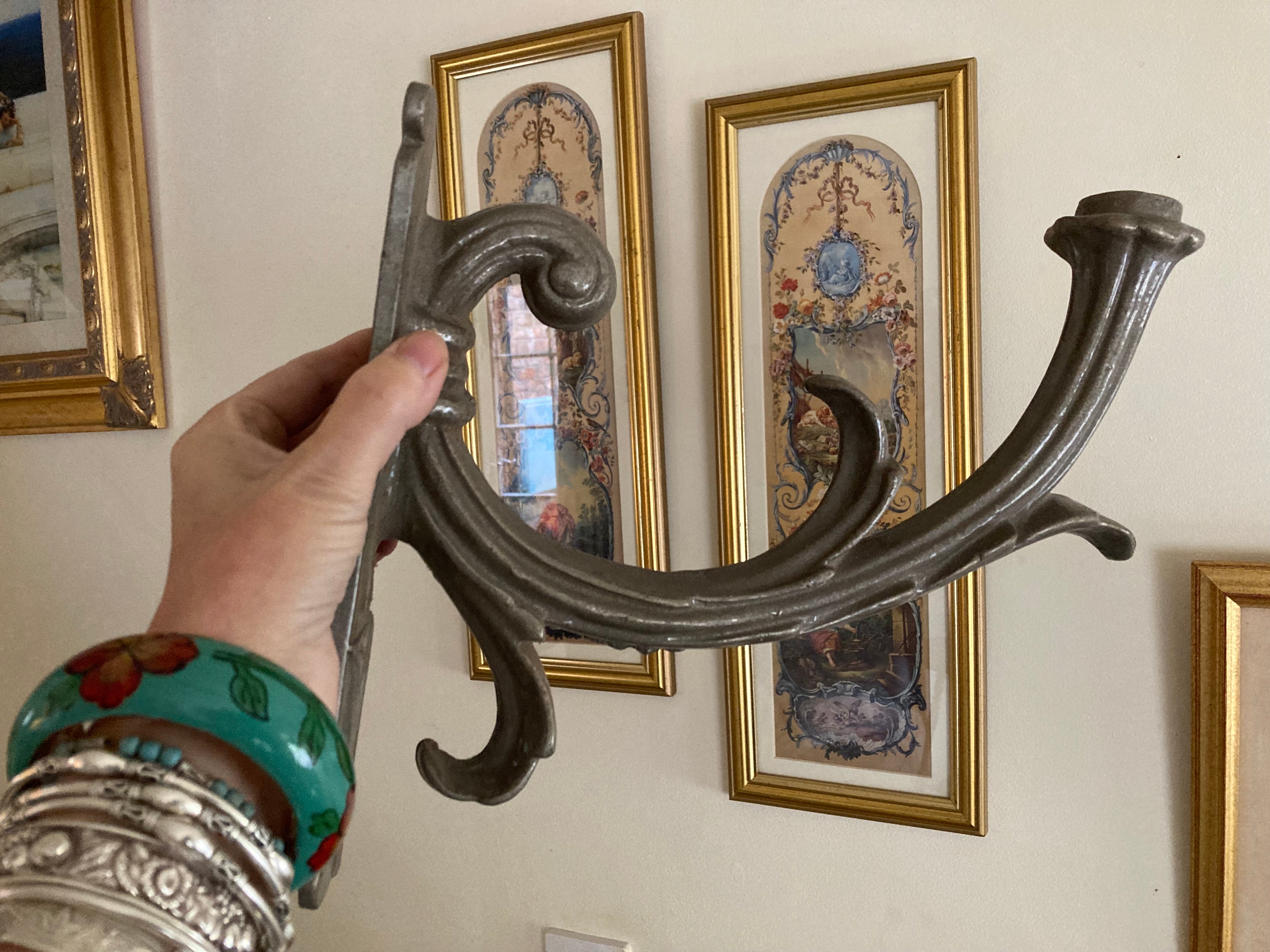 Wall Light Bracket Antique Reclaimed Decorative Shabby Chic Metal Light Fixture