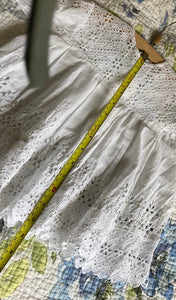 Vintage / Antique Babies / Dolls Dress Broderie Anglaise White Cotton