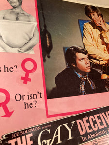 The Gay Deceivers Lobby Card 1969 Movie Memorabilia Vintage Film Advertising