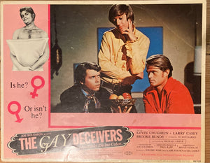 The Gay Deceivers Lobby Card 1969 Movie Memorabilia Vintage Film Advertising