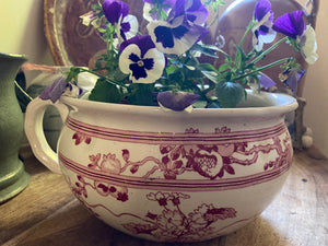 Great Planter … Pretty Chamber Pot Primula Pattern, Percival’s Victorian England
