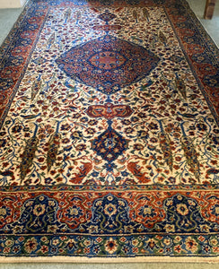 Beautiful Wool Rug Machine Made Quality Traditional Wilton Style Large 90.5 x 55.5 Inches