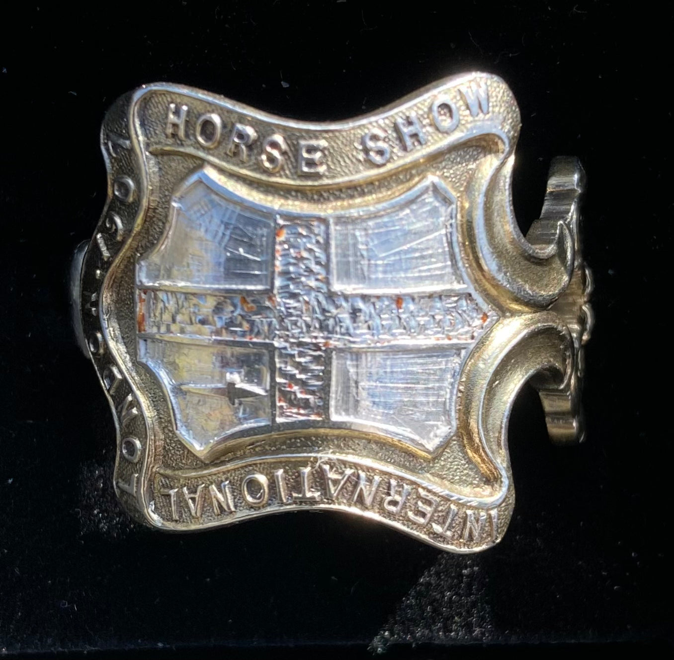 Antique 1907 International Horse Show Men’s Ring Equestrian Interest Reworked Elkington Silver Spoon Full Hallmarks