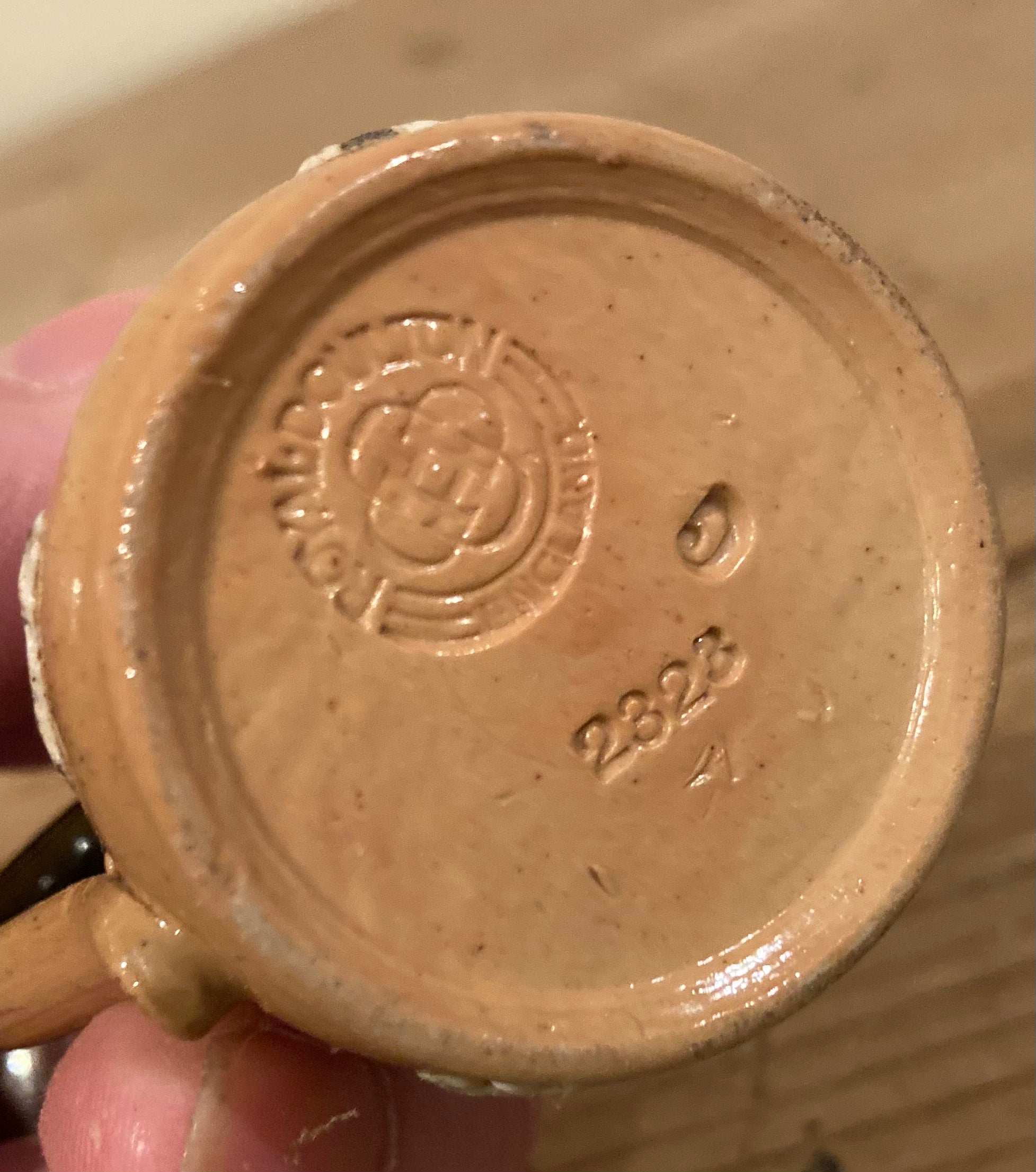 Doulton Lambeth Jug Antique Miniature Stoneware … Harvest / Hunting / Autumnal