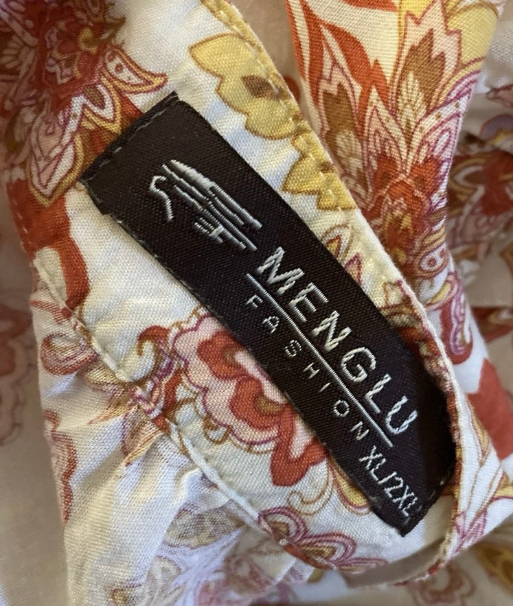 Boho Chic Flower Print 1970’s Bohemian Style Floaty Dress