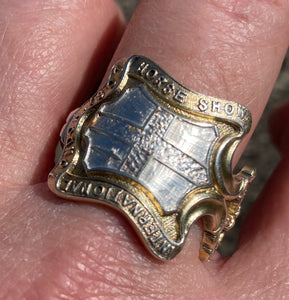Antique 1907 International Horse Show Men’s Ring Equestrian Interest Reworked Elkington Silver Spoon Full Hallmarks