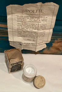 SIPOLITE Original 1920’s Chemist Bottle, Box & Instruction Leaflet - Hair Removal Powder (Depilatory) from “The ROARING 20’s”