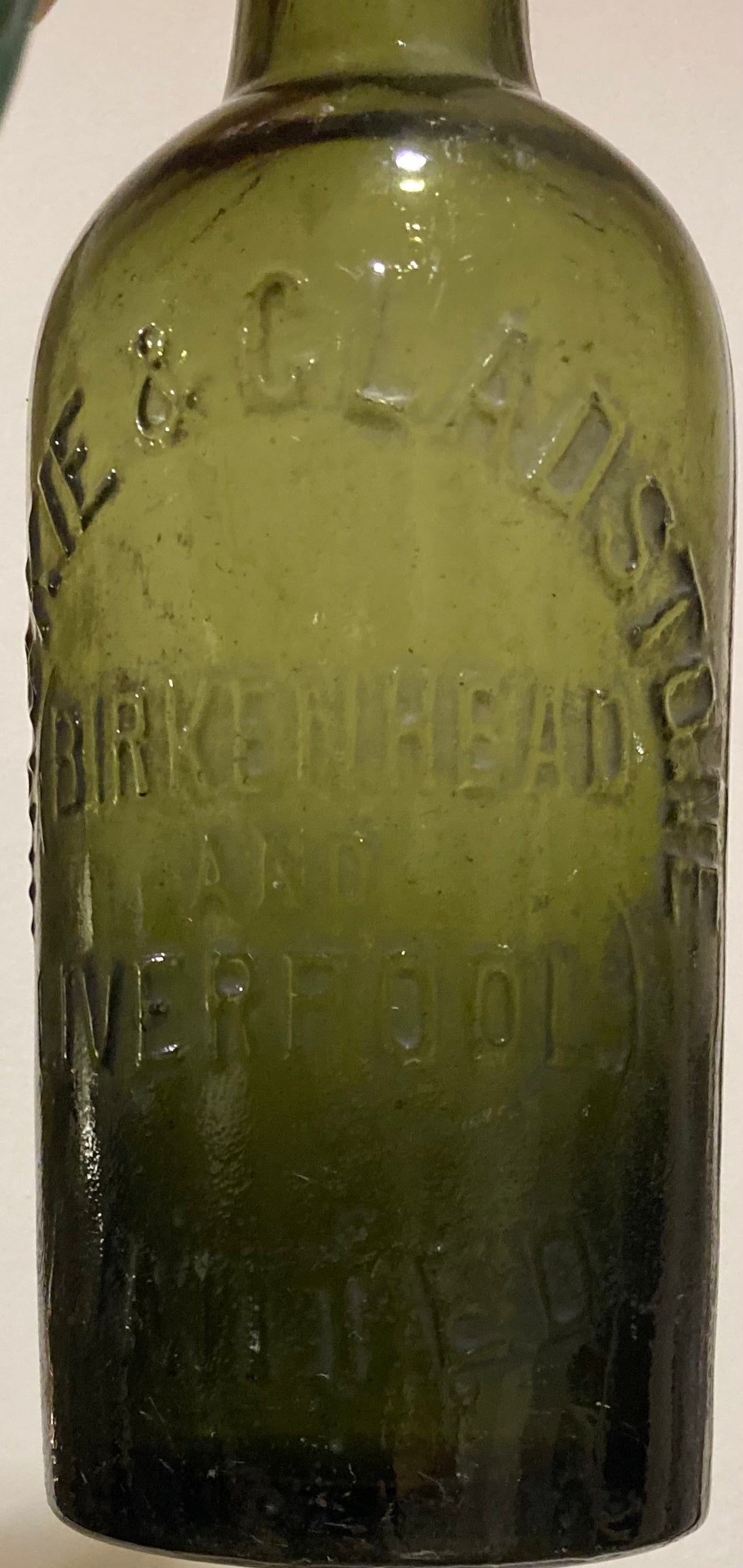 Antique Beer Bottle Mackie & Gladstone Birkenhead / Liverpool