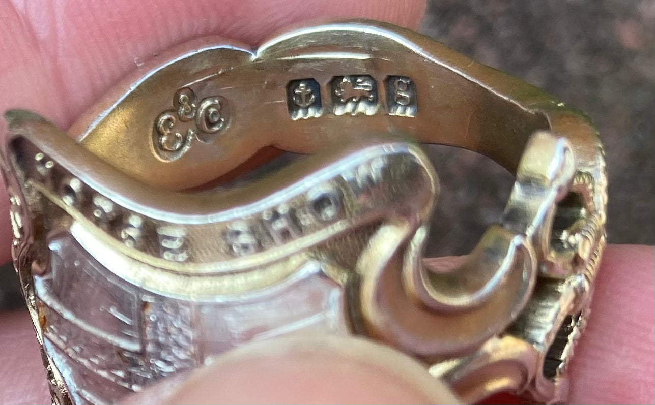 Antique 1907 International Horse Show Men’s Ring Equestrian Interest Reworked Elkington Silver Spoon Full Hallmarks