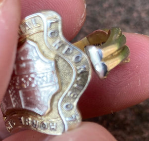 Antique 1907 International Horse Show Men’s Ring Equestrian Interest Reworked Elkington Silver Spoon Full Hallmarks