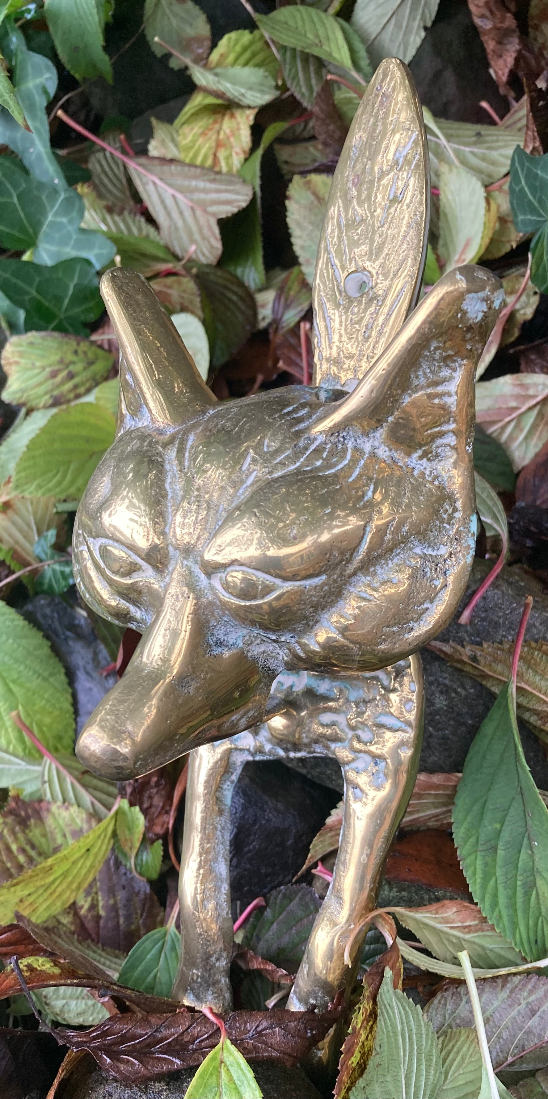 Mr Foxy Antique Reclaimed Brass Door Knocker