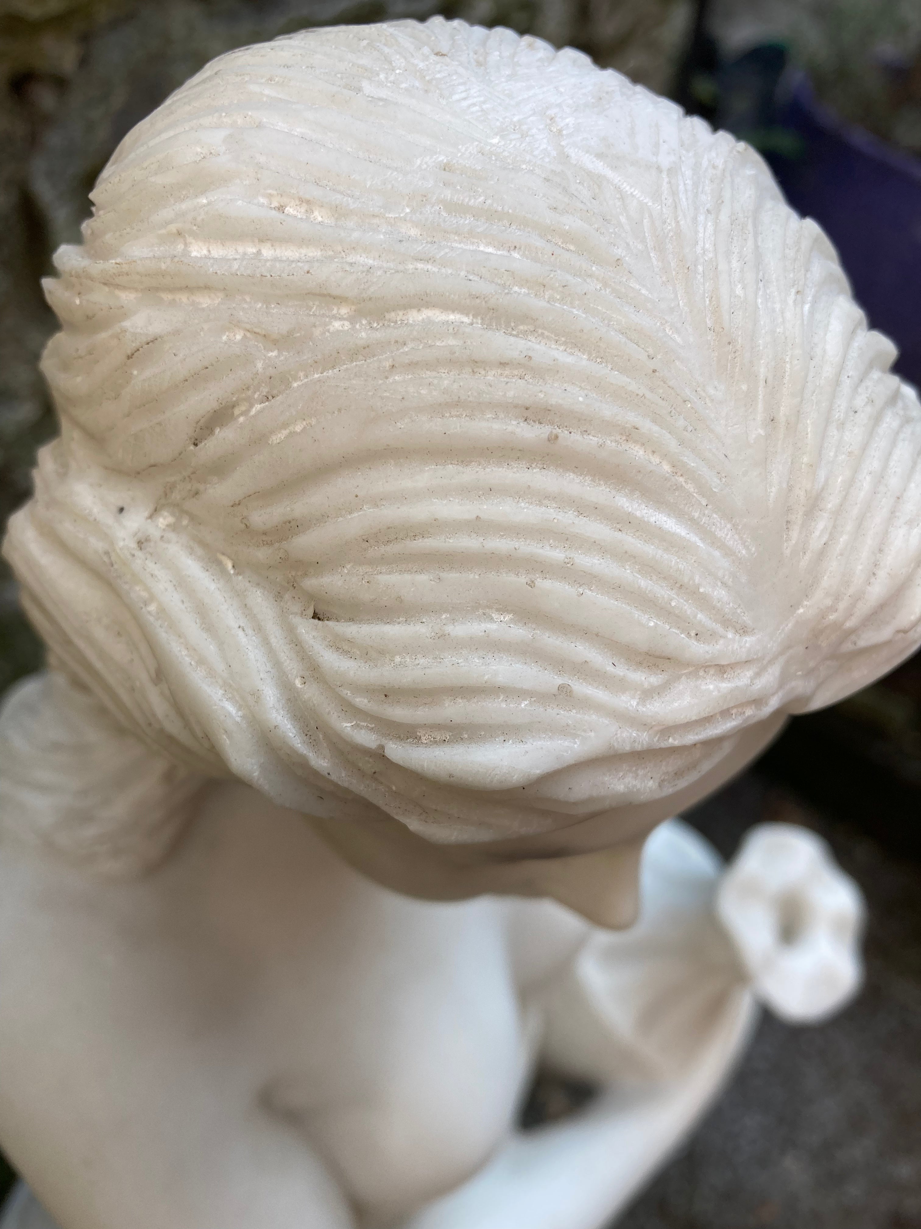 Greek Goddess Water Bearer Garden Statue /  Sculpture Composite Marble