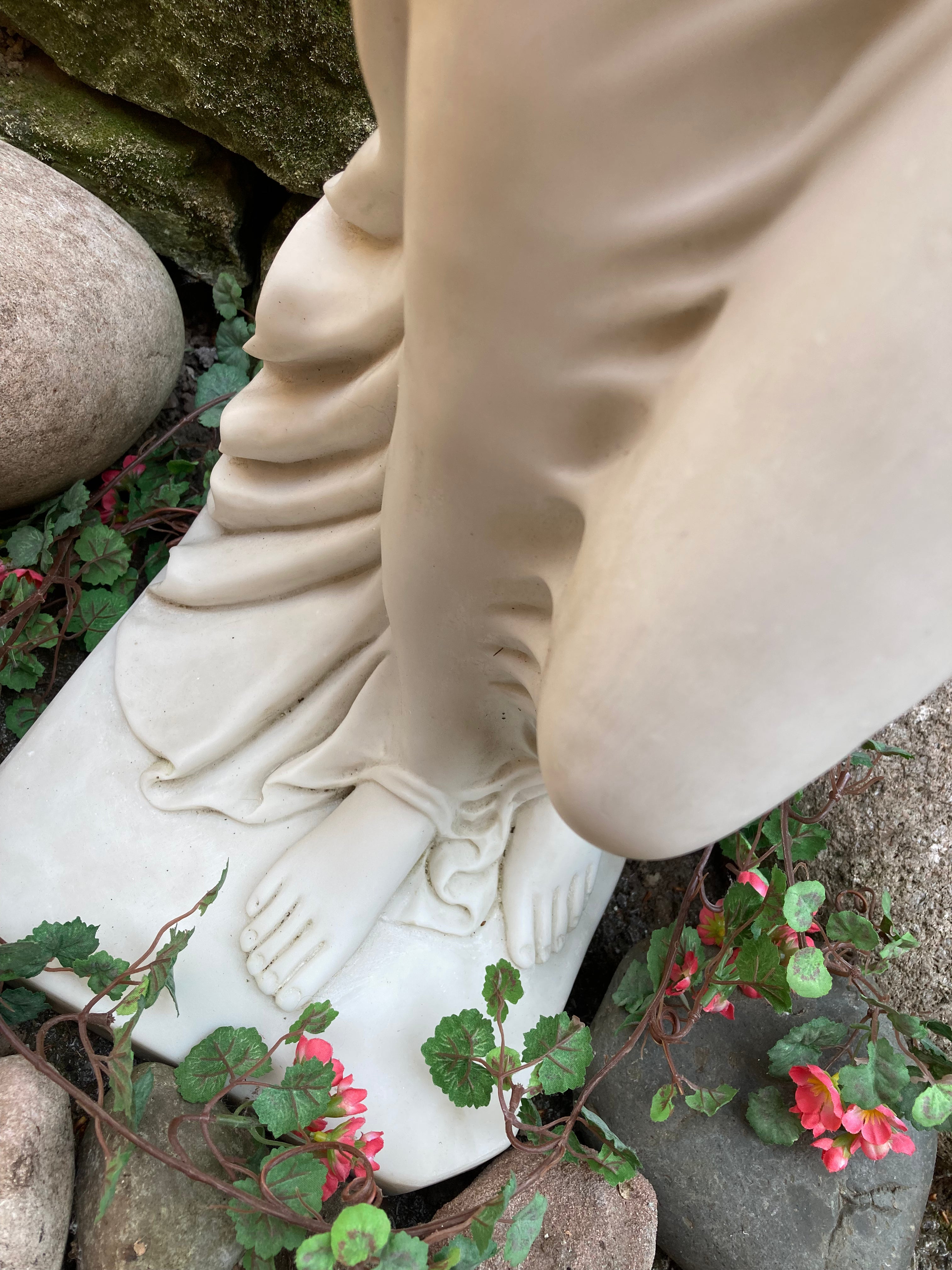 Greek Goddess Water Bearer Garden Statue /  Sculpture Composite Marble