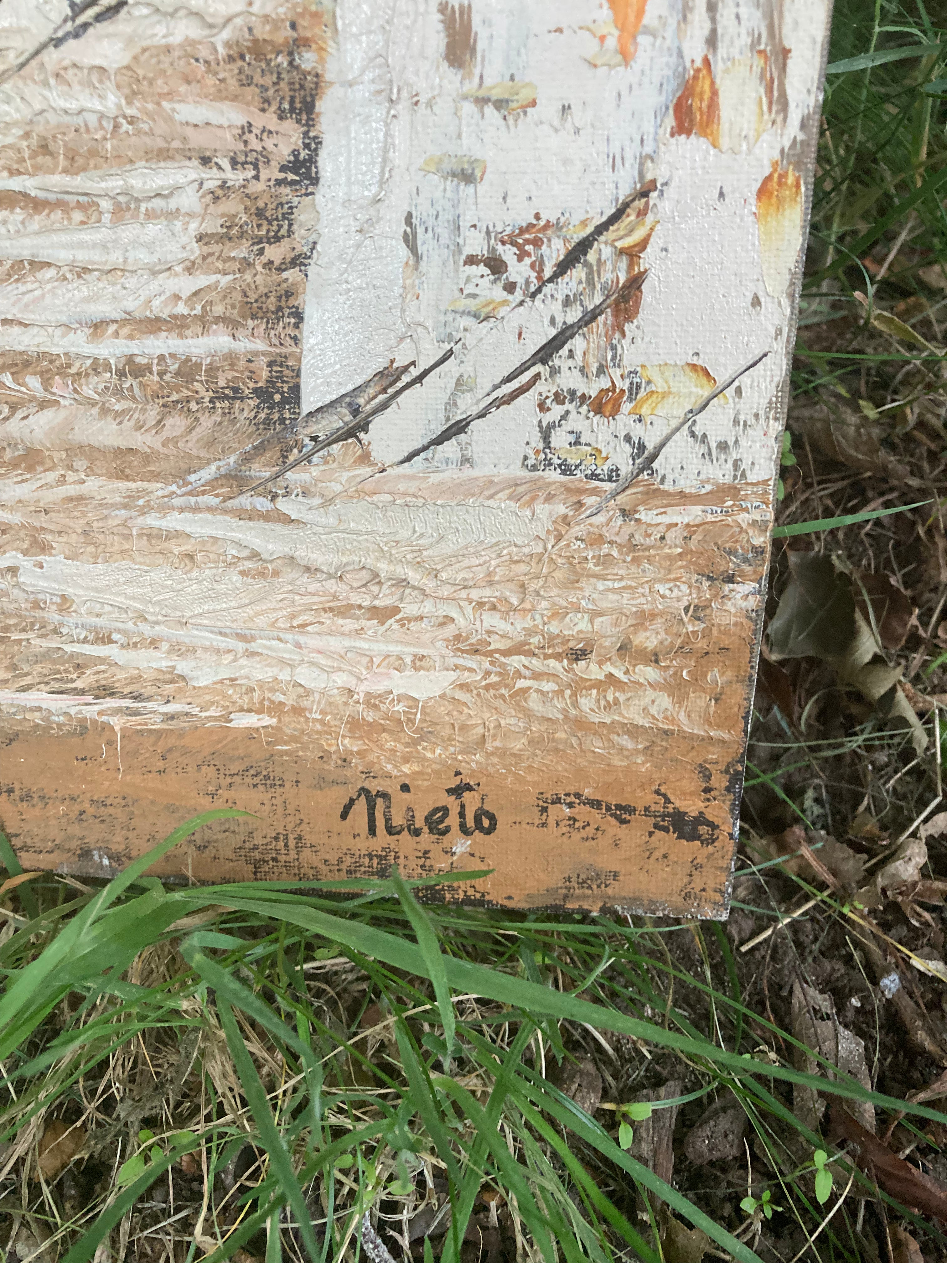 Oil On Canvas Painting - Mediterranean, Signed by The Artist “nieto”