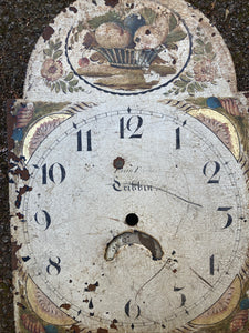 Antique Grandfather Longcase Clock Dial / Face … lovely display interior design item