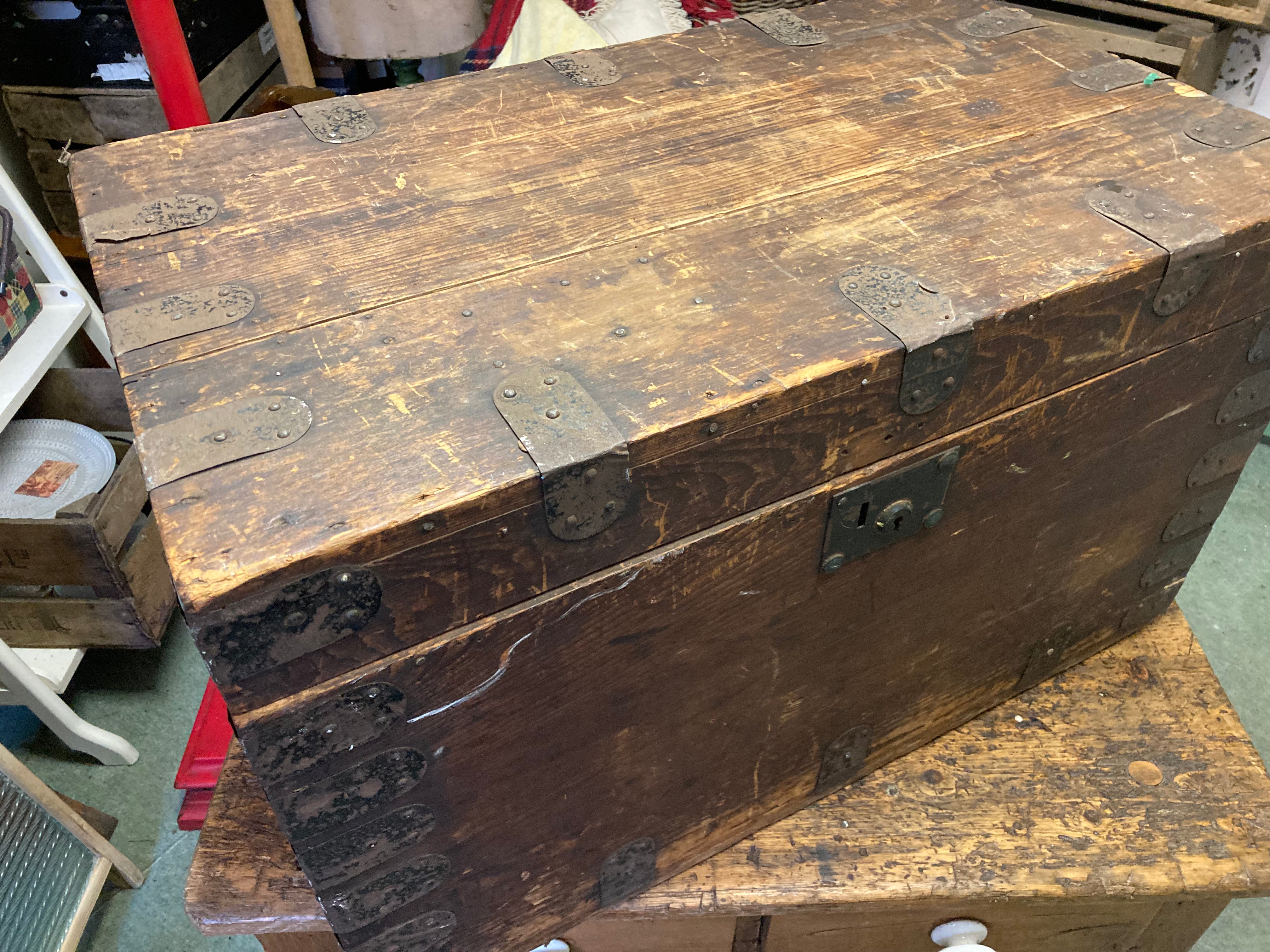 Rustic Reclaimed Pine Box / Trunk