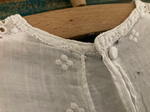 Vintage / Antique Babies / Dolls Dress Broderie Anglaise White Cotton