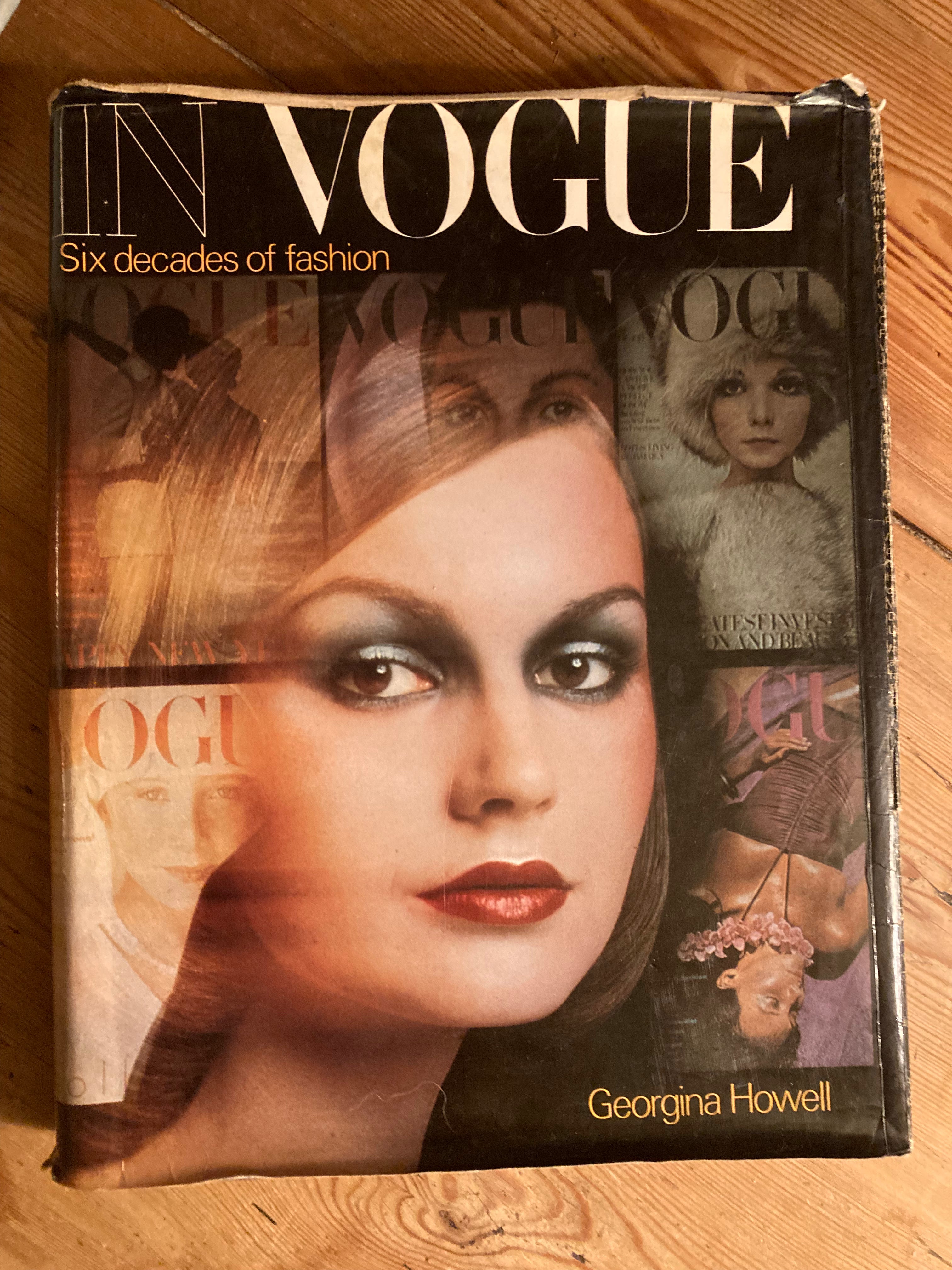 Vintage 1975 Vogue Hardback Book - Six Decades of Fashion, 344 pages