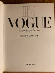 Vintage 1975 Vogue Hardback Book - Six Decades of Fashion, 344 pages