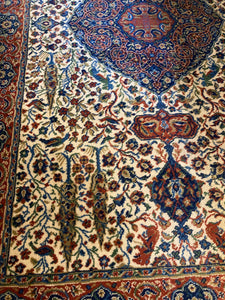 Beautiful Wool Rug Machine Made Quality Traditional Wilton Style Large 90.5 x 55.5 Inches