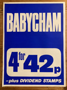 Original Babycham Drink Advertising Poster 1970’s