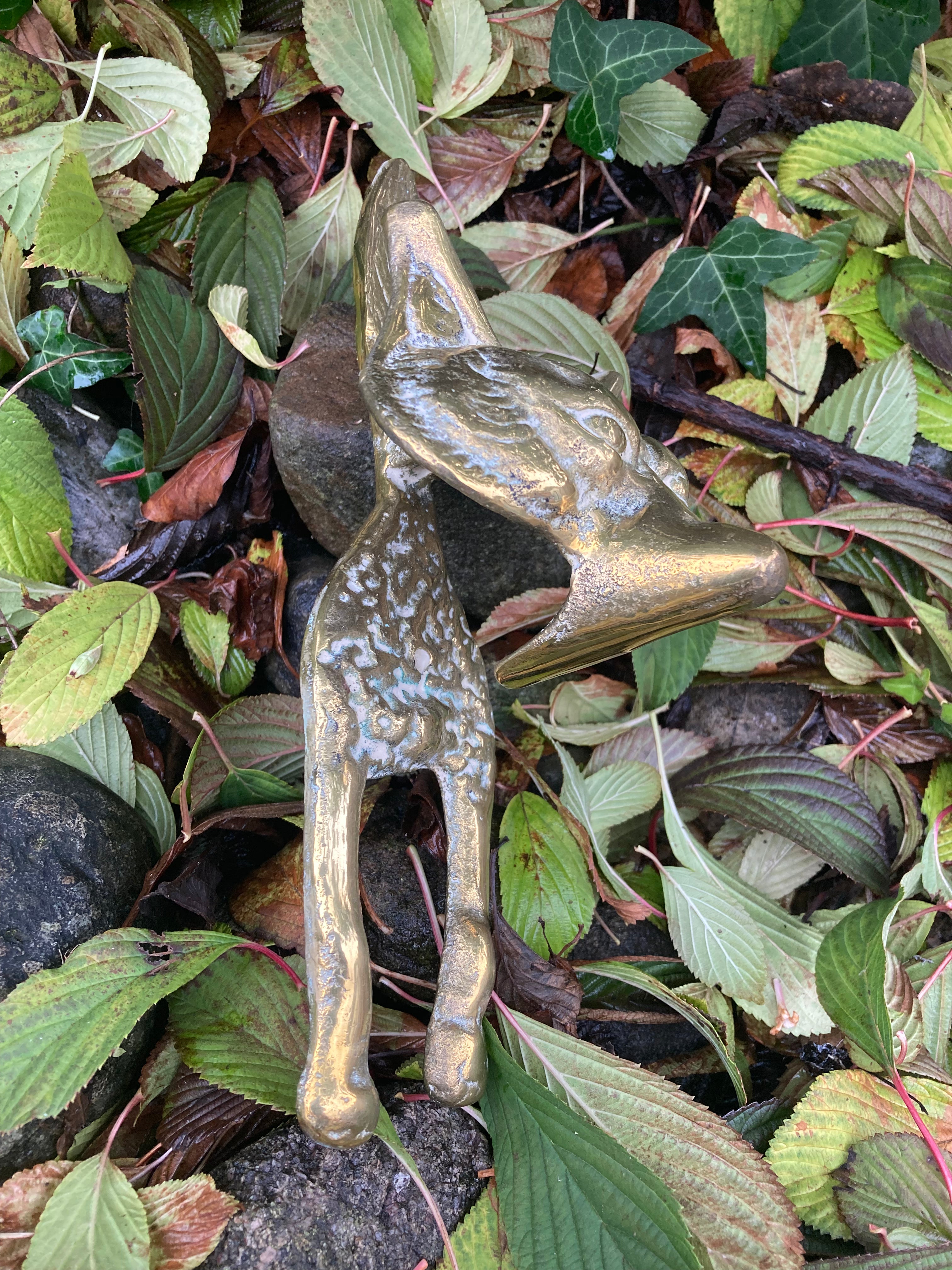 Mr Foxy Antique Reclaimed Brass Door Knocker