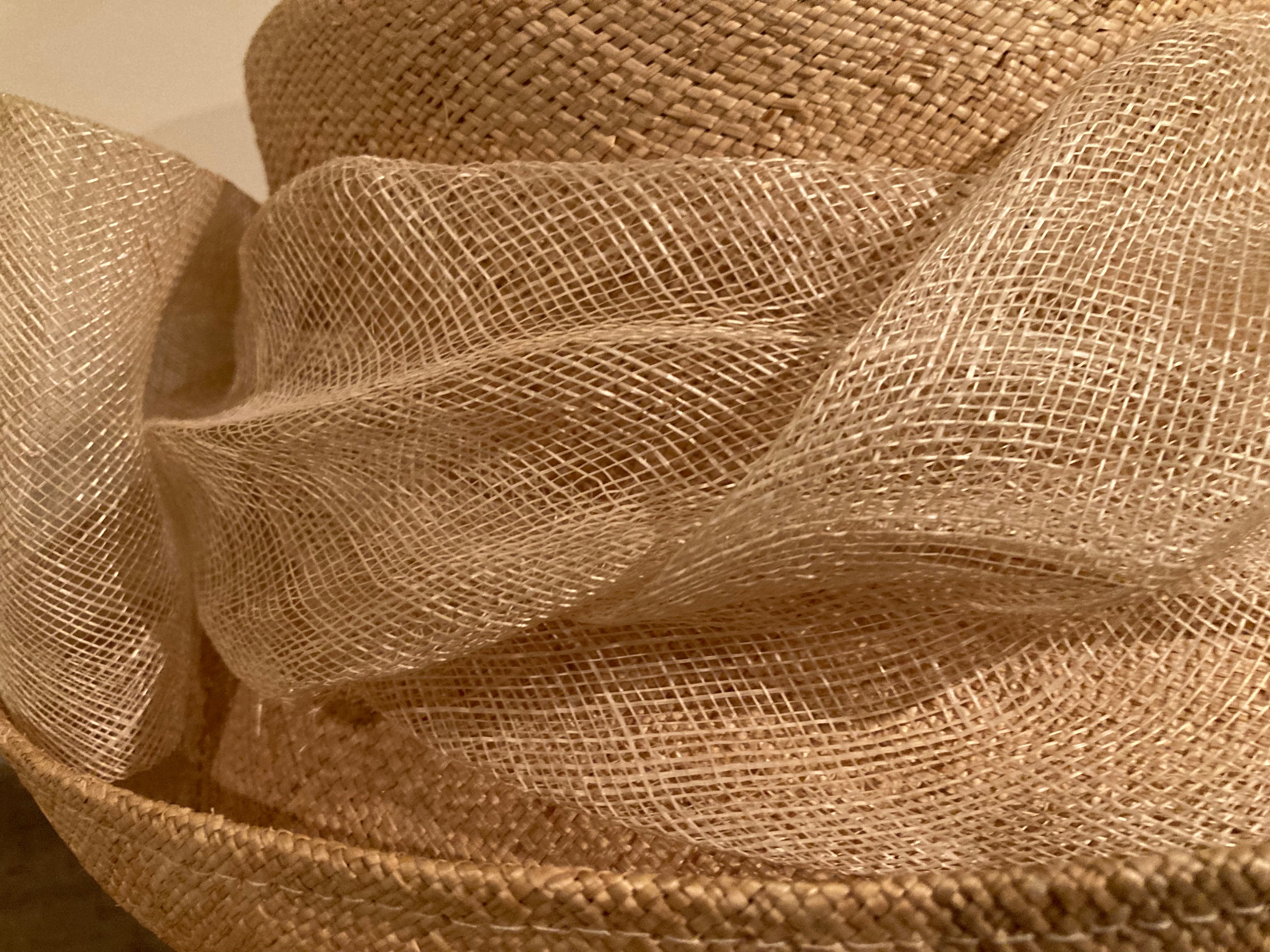 Winter Wedding Hat Special Occasion Neutral Straw Country Chic from